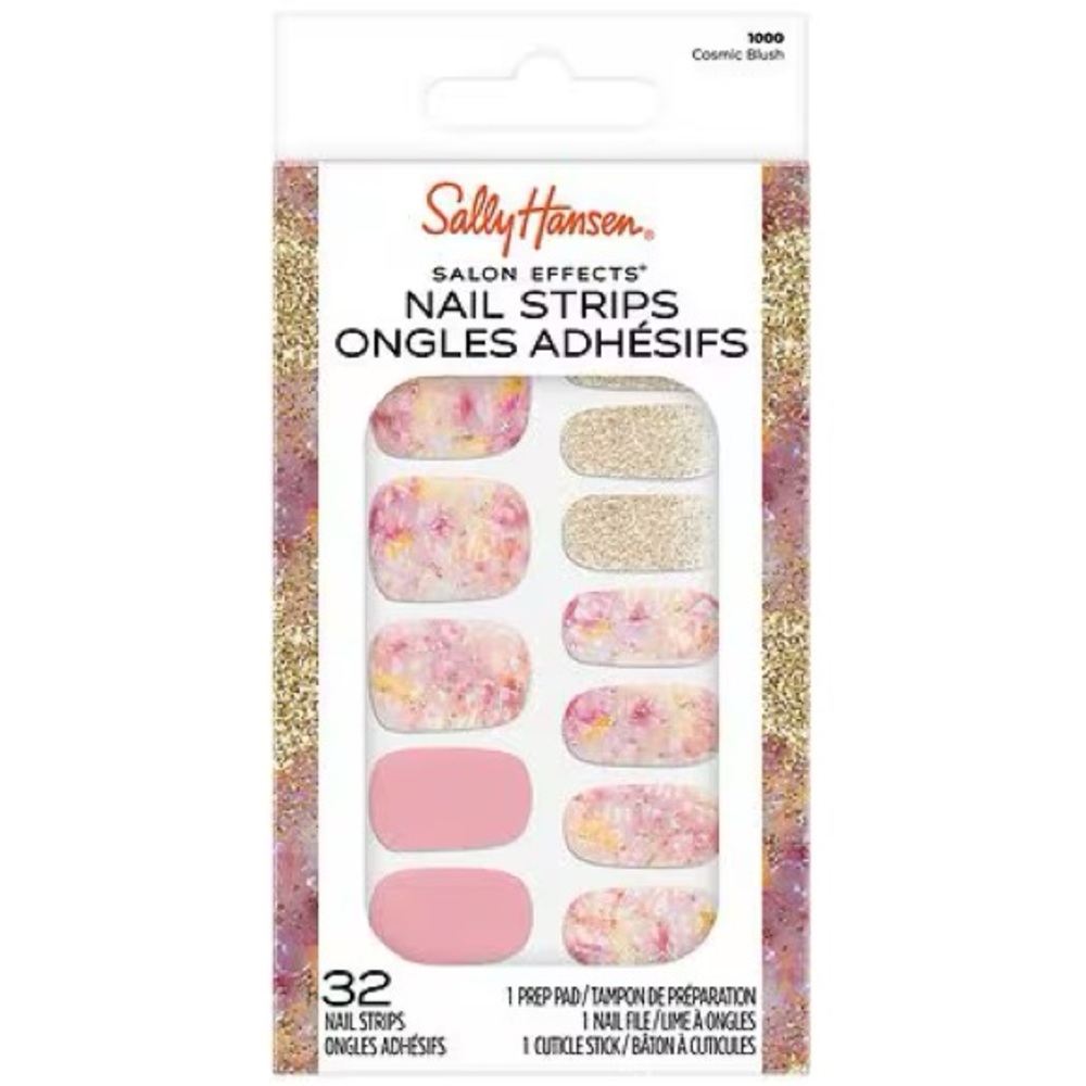 Sally Hansen Nail Strips - Cosmic Blush - New in Box